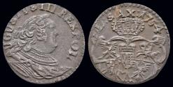 World Coins - Poland Gubin Friedrich August III the Strong copper schilling 1754