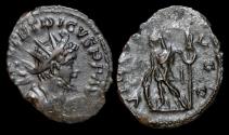 Ancient Coins - Tetricus I billon antoninianus Virtus standing left