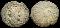 Ancient Coins - Postumus AE dupondius Mars walking right