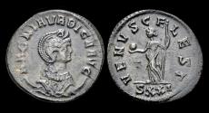 Ancient Coins - Magnia Urbica, Augusta silvered antoninianus Venus standing front