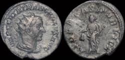 Ancient Coins - Trebonianus Gallus AR antoninianus Libertas standing left