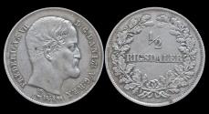 World Coins - Denmark Frederik VII 1/2 rigsdaler 1855
