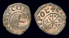 World Coins - Crusader County of Tripoly Bohémond V AE billon denier