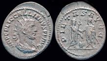Ancient Coins - Valerian I  AR antoninianus Valerian and Gallienus standing facing