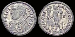 Ancient Coins - Licinius I Silvered follis Jupiter standing right