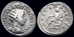 Ancient Coins - Gordian III AR antoninianus Fortuna seated left