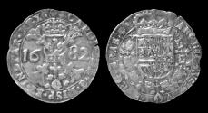 World Coins - Southern Netherlands Brabant Karel II patagon 1682