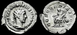 Ancient Coins - Volusian AR antoninianus Concordia seated left