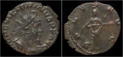 Ancient Coins - Victorinus billon antoninianus Salus standing right.