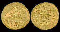 Ancient Coins - Maurice Tiberius AV solidus