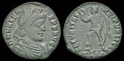 Ancient Coins - Valens AE follis Victory advancing left