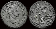 Ancient Coins - Seleucis and Pieria Antioch Elagabalus AE 8 assaria Tyche seated left