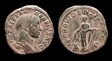Ancient Coins - Severus Alexander AE sestertius Providentia standing front