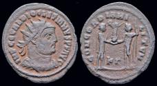 Ancient Coins - Diocletian AE antoninianus emperor standing right