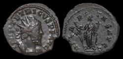 Ancient Coins - Tetricus I billon antoninianus Hilaritas standing left.