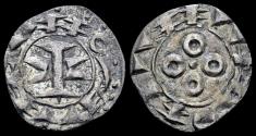 World Coins - France Bishopric Melgueil denier no date