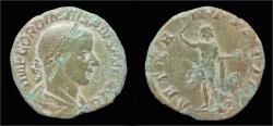 Ancient Coins - Gordian III AE sestertius Sol standing left