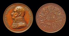 World Coins - Belgium Jouvenel Jean-Baptiste copper medaille bust of Leopold I to left
