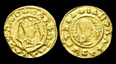 Ancient Coins - Axum Noe (Eon) Gold Chrysos bust of Noe to right