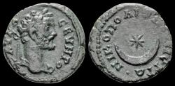 Ancient Coins - Moesia Inferior Nicopolis ad Istrum Septimius Severus assarion star in crescent