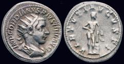 Ancient Coins - Gordian III AR antoninianus Hercules standing right