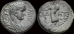 Ancient Coins - Pamphylia Side Nero AE17 Athena advancing left