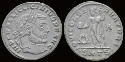 Ancient Coins - Licinius I AE follis Jupiter standing front