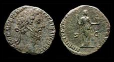 Ancient Coins - Commodus AE sestertius Nobilitas standing right