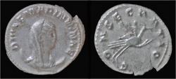 Ancient Coins - Diva Mariniana AR antoninianus left on peacock