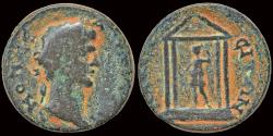 Ancient Coins - Lydia Nacrasa Trajan AE17 Artemis in temple