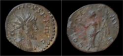 Ancient Coins - Tetricus I billon antoninianus Victory advancing left.
