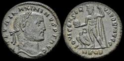 Ancient Coins - Maximinus II Daia, as Caesar AE follis Jupiter standing left