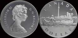 World Coins - Canada 1 dollar 1984  Toronto 1834-1984