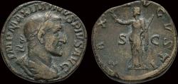 Ancient Coins - Maximinus I Thrax AE sestertius Pax standing left