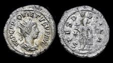 Ancient Coins - Quietus, usurper, billon antoninianus Spes advancing left