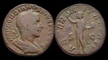 Ancient Coins - Gordian III AE sestertius Aeternitas standing to left