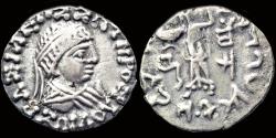 Ancient Coins - Bactrian Kingdom Zoilos III Soter AR drachm Athena Alkidemos advancing left