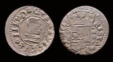 World Coins - Spain Philip IV 16 maravedis 1662- Sevilla