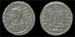 Ancient Coins - Probus billon antoninianus Roma seated in temple