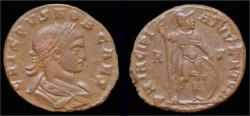 Ancient Coins - Crispus AE3 Mars standing right