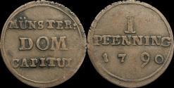 World Coins - Germany Münster, Domkapitel 1 pfennig 1790