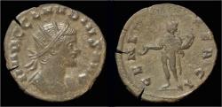 Ancient Coins - Claudius II Gothicus Billon antoninianus Genius standing left