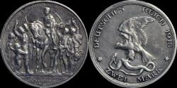 World Coins - Germany Preussen Wilhelm II 2 mark 1913A - Befreiungskampf