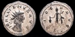 Ancient Coins - Gallienus AE antoninianus Mercury standing facing