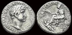 Ancient Coins - Kilikia Tarsos Hadrian AR tridrachm Tyche seated left