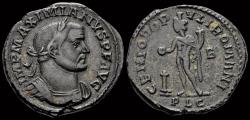 Ancient Coins - Maximianus AE follis Genius standing left
