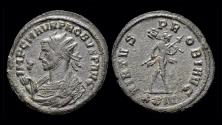 Ancient Coins - Probus billon antoninianus Mars walking to right