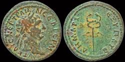 Ancient Coins - Syria Seleucis and Pieria Antioch Trajan AE semis winged caduceus