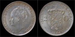World Coins - Curacao Wilhelmina I 2 1/2 gulden (rijksdaalder) 1944