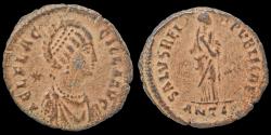Ancient Coins - Aelia Flaccilla, Augusta AE follis  empress standing facing